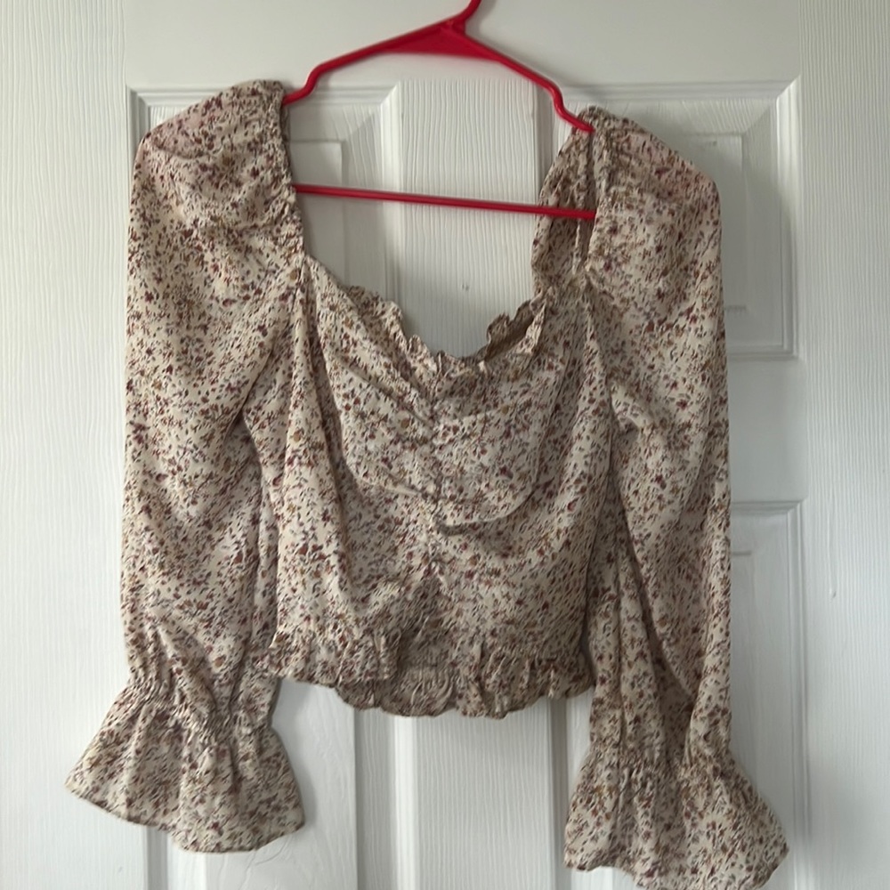 Floral crop top